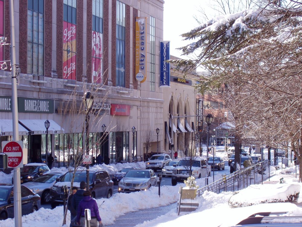 Downtown White Plains street and commercial area